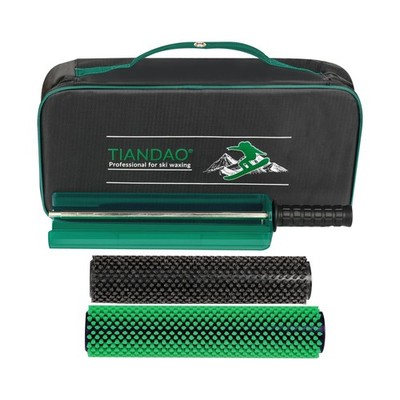 Ski Snowboard Roto Brush Kit with Quick-Change Axle 2 Professional Brushes: H...