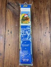 1999 Meadow Creek Decorative Garden Flag 28" x 40" Turkey Thanksgiving Holiday
