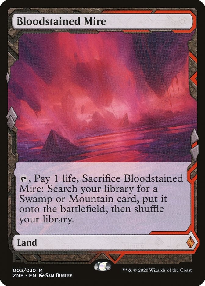 MTG Magic the Gathering Bloodstained Mire (3/30) Zendikar Rising Expeditions LP