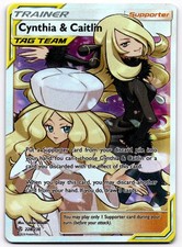 Cynthia & Caitlin 228/236 SM Cosmic Eclipse Full Art Ultra Rare Pokemon Card NM on eBay