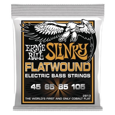 Ernie Ball EB2813 45-105 Flatwound Cobalt