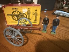 BRITAINS TOY SOLDIERS SET 2057 A.C.W. UNION ARTILLERY WITH GUNNERS BOX