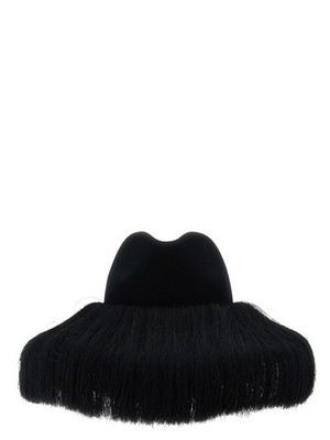 Comme Des Garons Black Wool Fedora