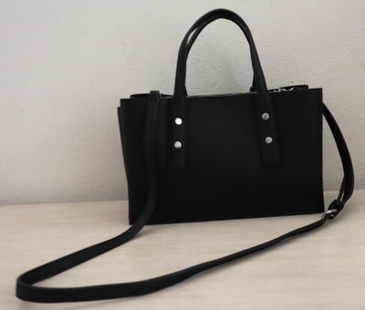 DKNY R53DAN01 Black PU Leather Marla Triple Compartment Shoulder/X