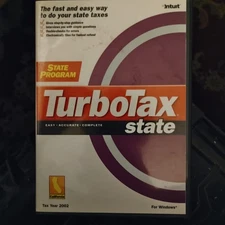 TurboTax State Program For Windows Tax Year 2002 Intuit File For Refund Support
