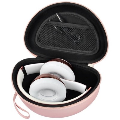 Rose Gold Hard Headphone Case for Beats Solo & Studio Models - Travel Ready