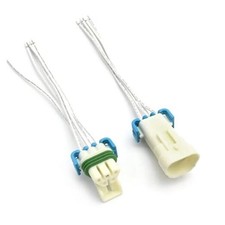 2 Pack Male and Female Set Wire Harness, 5 Pin Headlamp Assembly Pigtail