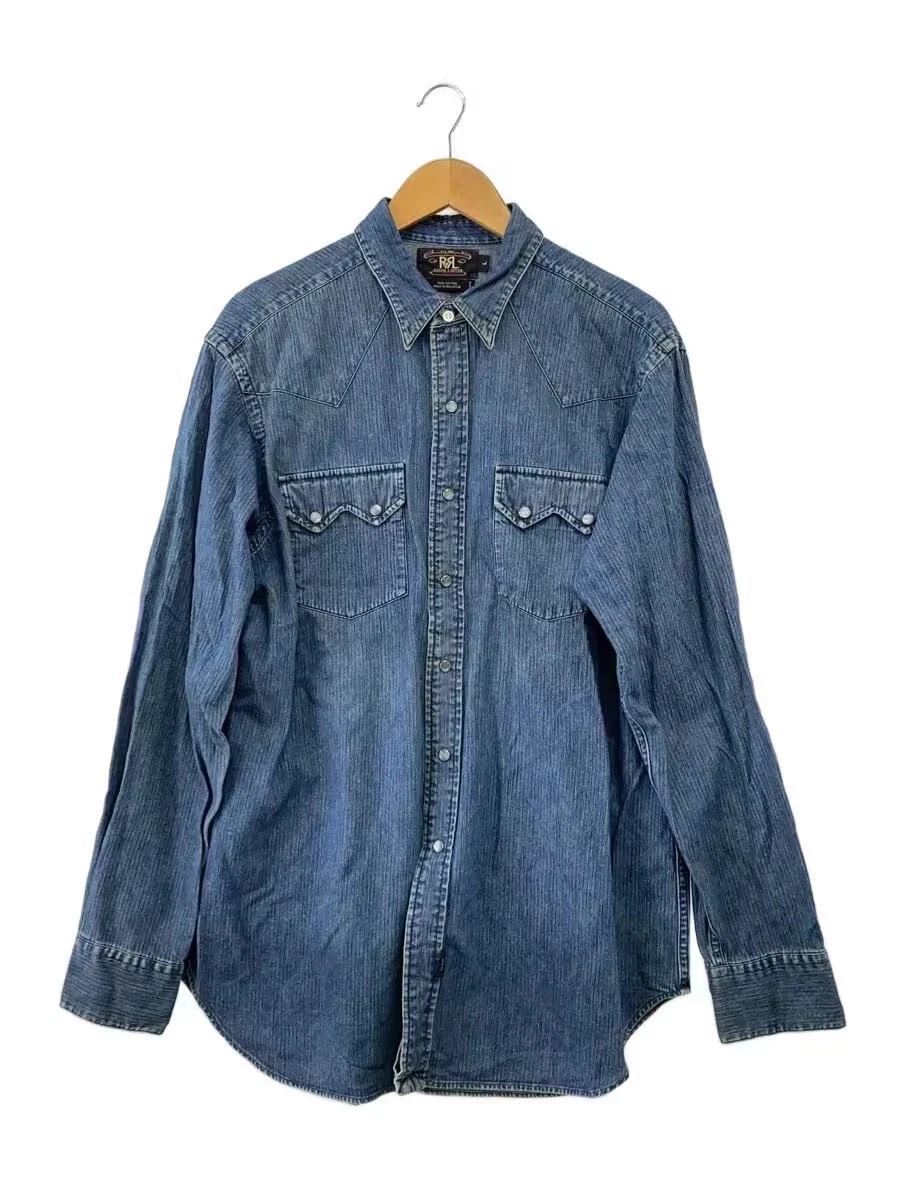 RRL Denim Solid Casual Button-Down Shirts for Men for sale | eBay
