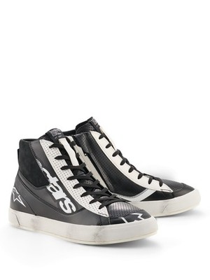 Alpinestars Stated Flair Urban Riding Motorrad Schuhe Gr. 42.5 EU - Schwarz Weiß