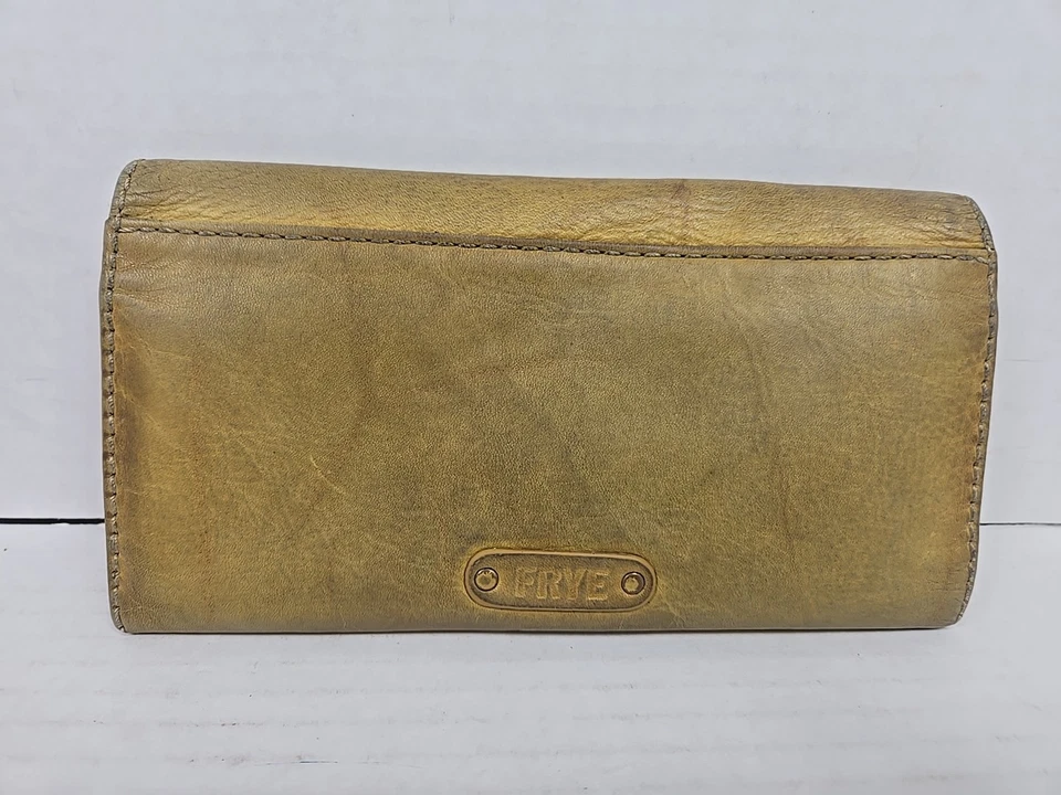 Cartera triple para mujer Frye Campus Melissa - amarillo mostaza jaspeado (LEER) Foto 2 de 4