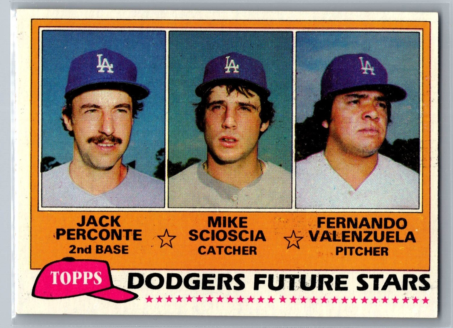 1981 Topps - Future Stars Fernando Valenzuela, Mike Scioscia #302 - EX-MT