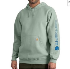 Carhartt K288 Men s Loose Fit Midweight Logo Graphic Sweatshirt Hoodie Sz.S NEW