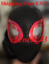 IN US  Boxed Miles Morales Spider Man Mask w/ Moving Eyes Remote Ring Control