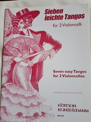 Noten, Cello, 7 leichte Tangos für 2 Violoncelli, Mifune