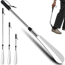 Stainless Steel Extendable Shoe Horn Long Handle Shoehorn Home Supplies
