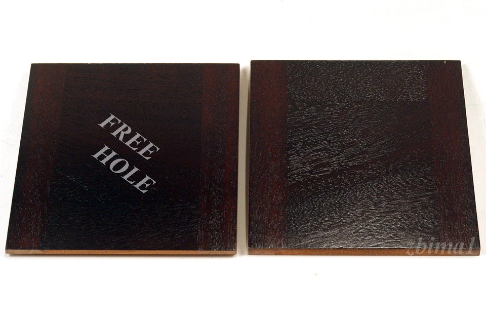 1 LENS BOARD 132mm x 132mm for ANSCO 4x5", or 5x7" Camera - S.Mahogany/undrilled - Image 2 of 3