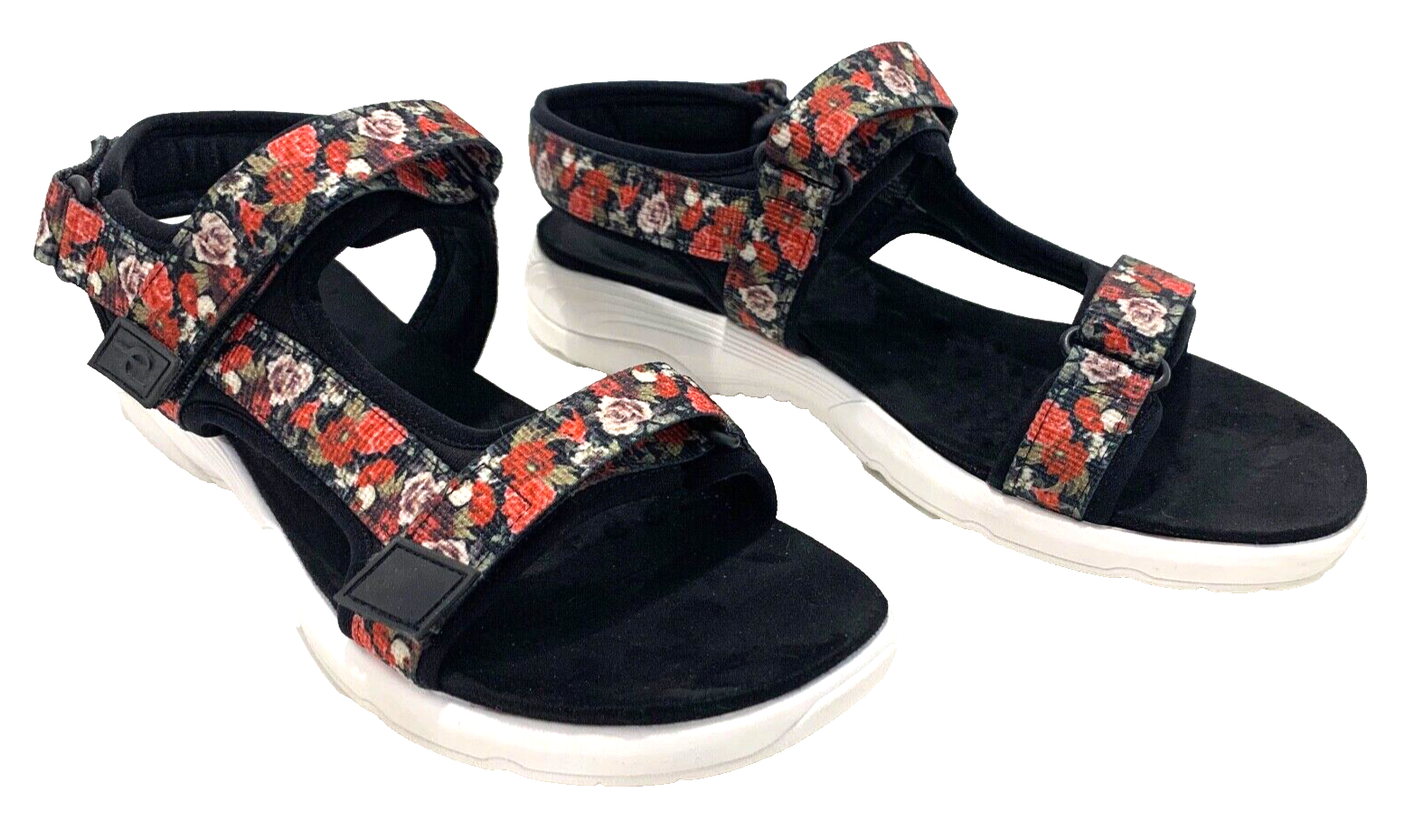 Easy Spirit Womens Setabata 2 Sport Sandals Red Roses Size 9.5 M Comfortable Casual