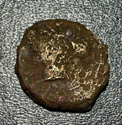 357-344 BC Greek Sicily Syracuse AE 2.77g; 15.7mm Dolphin & Scallop Shell Coin