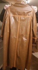 Suburban Heritage Womens Leather Coat 2-tone Brown