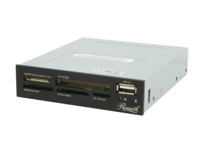 Rosewill Internal 74-in-1 Card Reader 3.5'' Drive Front Bay Retail Box Type A USB