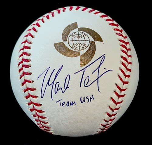 Mark Texeira Firmado 2006 Clásico Mundial de Béisbol Logo CMB Equipo de Béisbol EE. UU. - Imagen 1 de 6