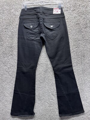 USA TRUE RELIGION disco joey ブラックデニム 希少 TRUE RELIGION Women's Disco 'Joey' Big T - Drifter Dark Size