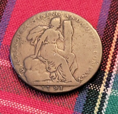 1791 Birmingham Mining And Copper Company Half Penny Payable
