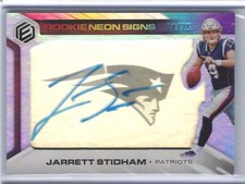 JARRETT STIDHAM 2019 PANINI ELEMENTS ROOKIE NEON SIGNS BLUE AUTO RC #D /75
