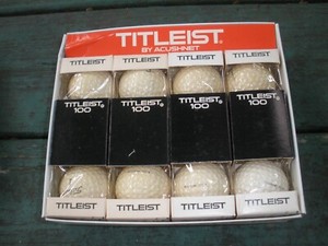 VINTAGE ACUSNET TITEIST BALLS IN ORIGINAL BOX NEW OLD STOCK99%