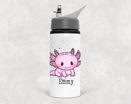 Axolotl Water Bottle, Axolotl Gift, Personalised Water Bottle, School Bottle - Picture 14 of 16