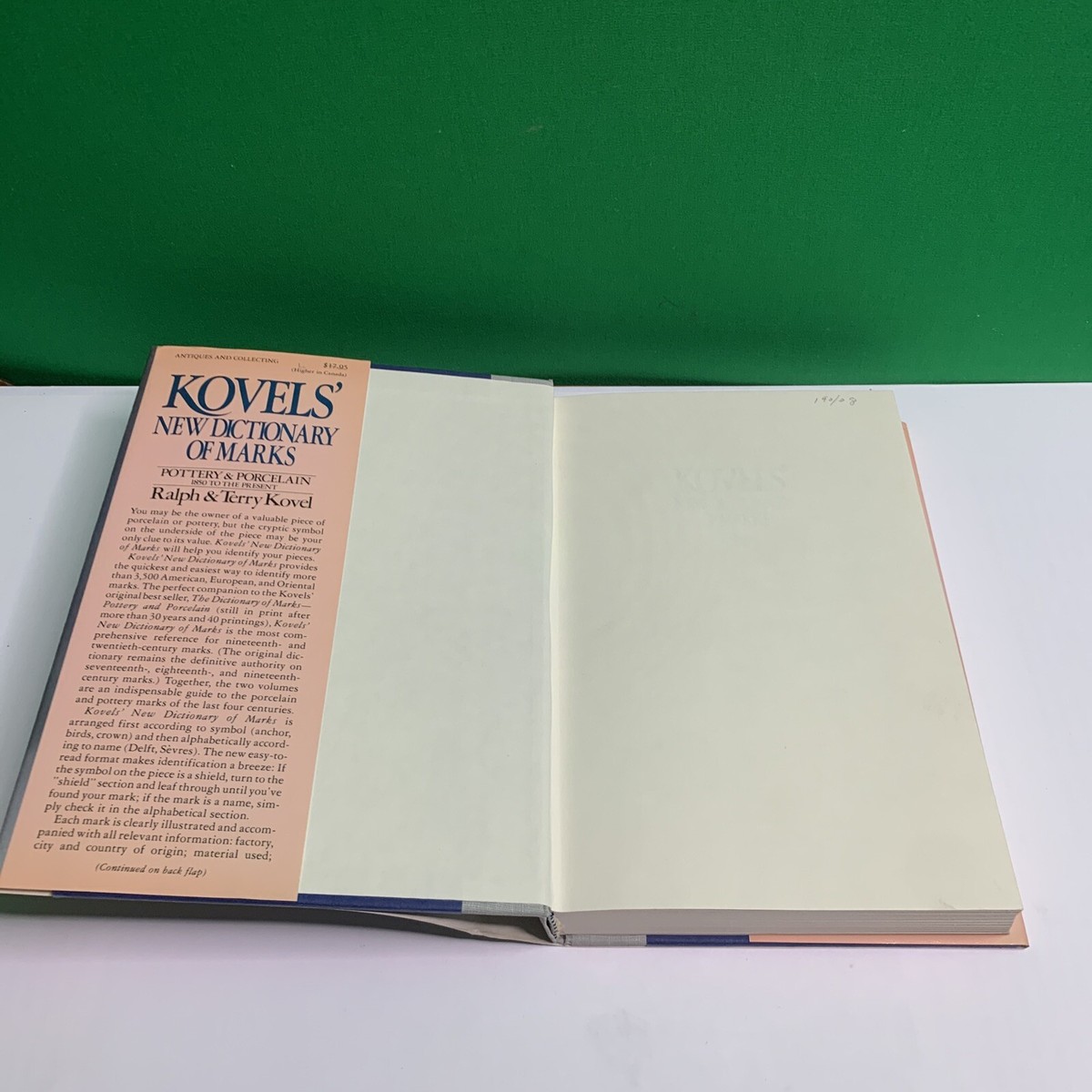 KOVELS' New Dictionary of Marks Pottery and Porcelain 1850