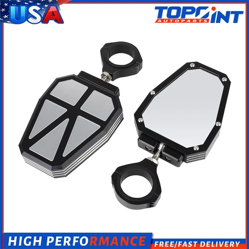 ?For Polaris RZR 1000 XP Arctic Cat Offroad Side Rear View Mirrors 1.75" Bar UTV