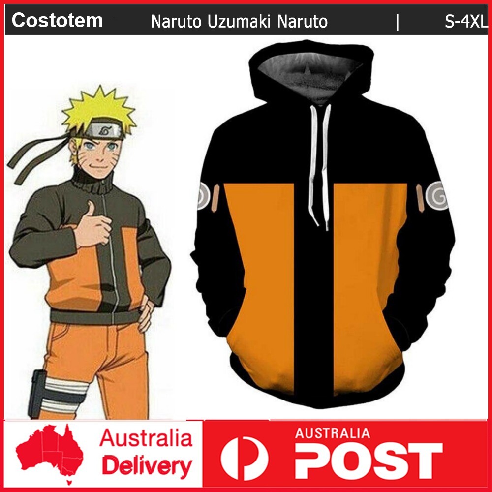 Naruto Cosplay Uzumaki Naruto Hoodie Anime Long sleeve Jacket