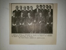 St.  Paul Saints 1913 Team Picture Bill McKechnie Joe Riggert Everett Scott
