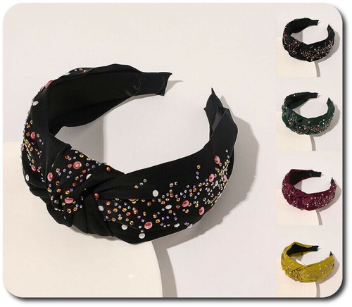 Wanmu 2 Stück Vintage Stirnbänder - Breite French Stirnbänder Mit Schleife Für Damen