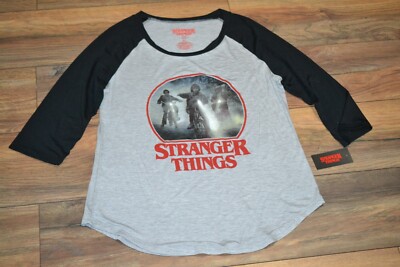 Stranger Things 3/4 Sleeve Tee Officially Licensed Netflix Juniors T-Shirt