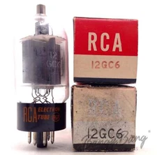2 RCA 12GC6 Beam Power Pentode Radio/TV Audio Vacuum Tube Valve- Bangybang.tube