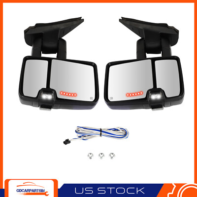 Power Heated Mirror For 2007-2013 Chevrolet Silverado GMC Sierra Back Up Light