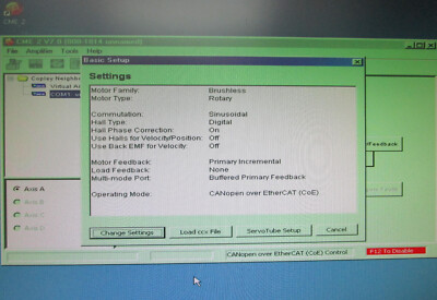 Copley steuert Accelnet 800-1814 Rev 01 AMAT 1080-00998 rev 00 einachsig
