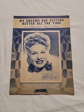 Sheet138 Sheet Music My Dreams Are Getting Better All The Time Marion Hutton