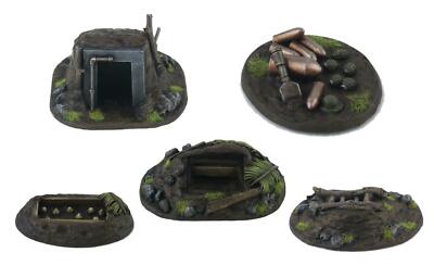WWG Jungle Warfare Versteckte Defensive Geländestücke - 28mm Dschungel Gelände