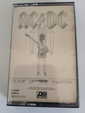 AC/DC Flick of the Switch Cassette 1983 Atlantic Tested