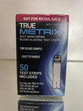 True Metrix Blood Glucose Test Strips 50 CT (1 BOX) EXP  09/2026. FREE SHIP