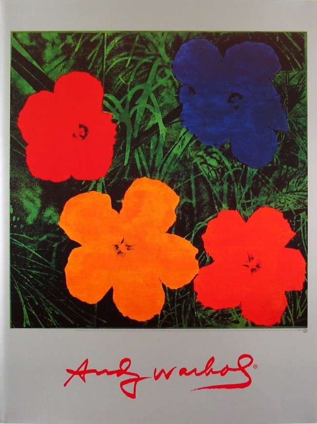 ANDY WARHOL - Flowers, 1964 - POP ART PRINT Offset Lithograph