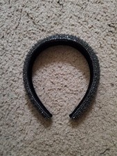 Women Rhinestone Headband Bling Padded Baroque Crystal Fashion Hair Band Party