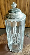 Bierkrug mit Zinndeckel  - BFV - Neu und Unbenutzt