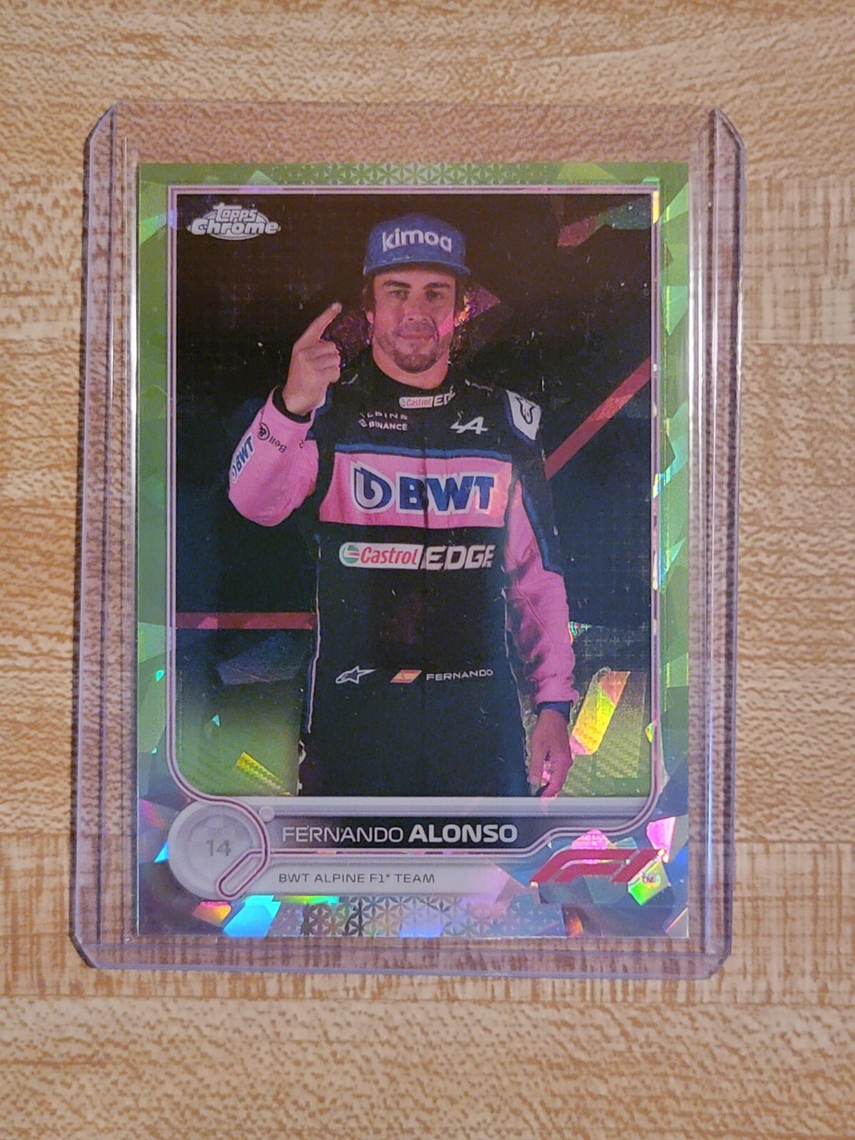2022 Topps Chrome Sapphire F1 Fernando Alonso  /199 Card #13