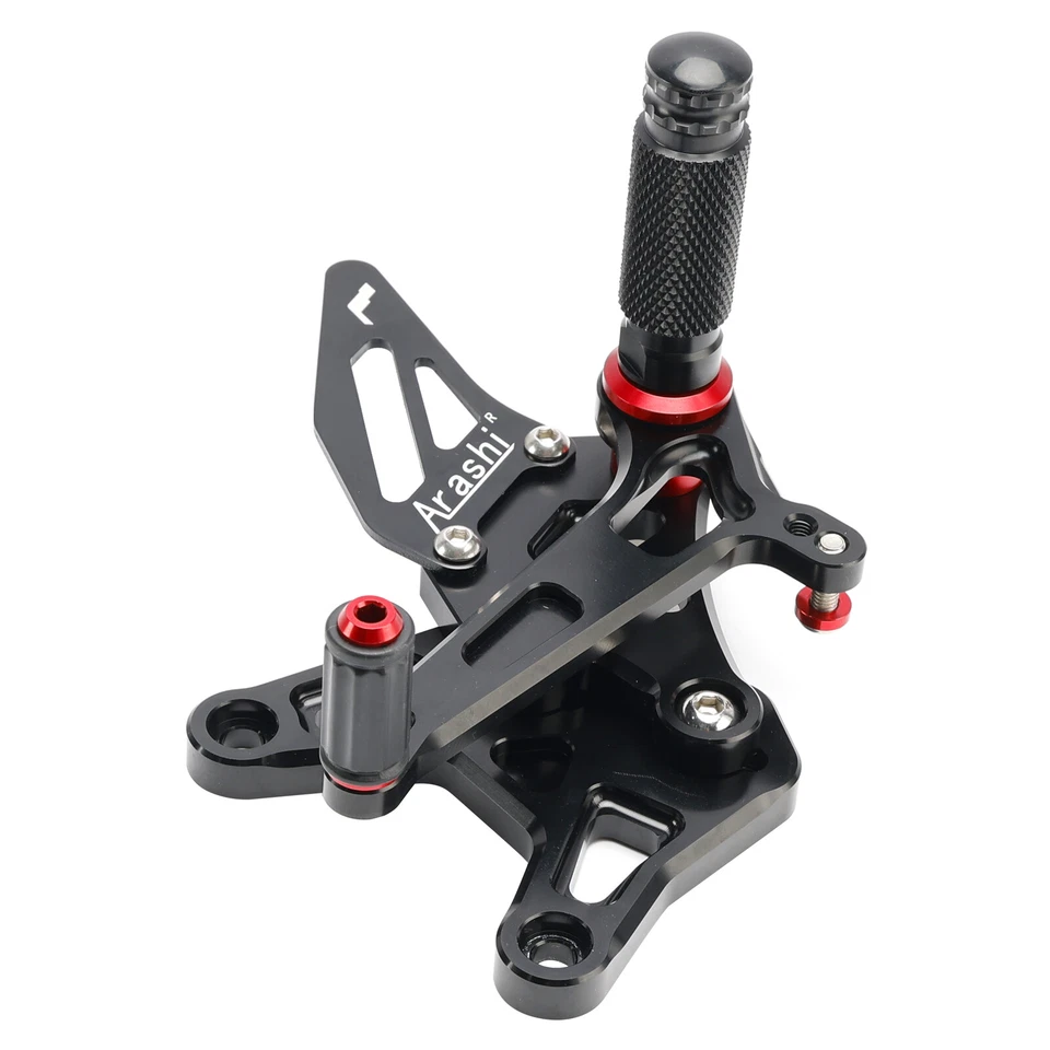 Racing Adjustable Rearsets Foot Pegs Black For Kawasaki ZX6R ZX-6R 2024-2025 24 - Изображение 3 из 4