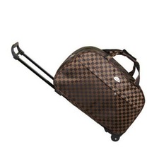 24" Large Oxford Rolling Duffle Bag Travel Wheeled Luggage Suitcase Waterproof