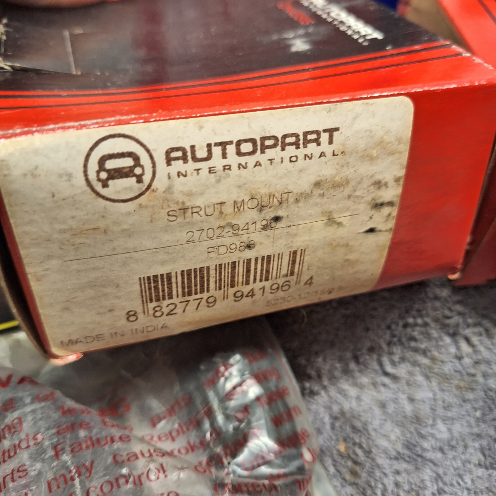 Lot Of Misc Car Parts Belts, Seals, Gaskets, Tie Rods, Ball Joints